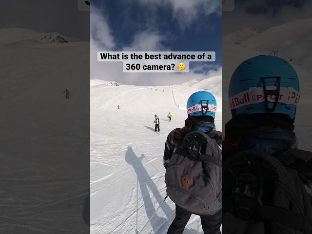 The best advantage of a 360 camera #skiing #fail #snow