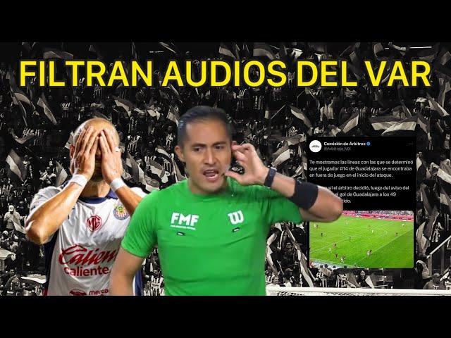 CONFIRMAN R0B0 A Chivas? Así el audio del VAR en gol de Chicharito DESTAPAN audios Chivas vs Xolos