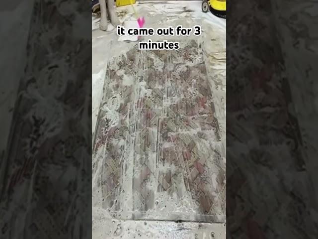 Satisfying Rug Cleaning in 30 Seconds! #cleantok #quickcleaning #satisfyingvideo #shorts #dirtyrugs