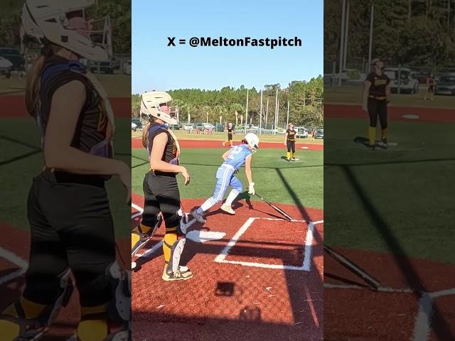PLATE BATTLE - ChangeUp Got Her    #shorts #softball #fastpitch