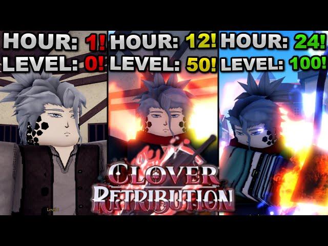 I Spent 24 Hours Grinding In Roblox Clover Retribution... Here's What Happened!