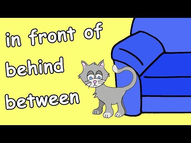 In Front Of, Behind, Between | Prepositions Song for Kids