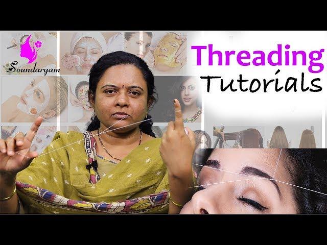 Eyebrow Threading at Home | Simple & Easy Tutorial || Soundaryam ||