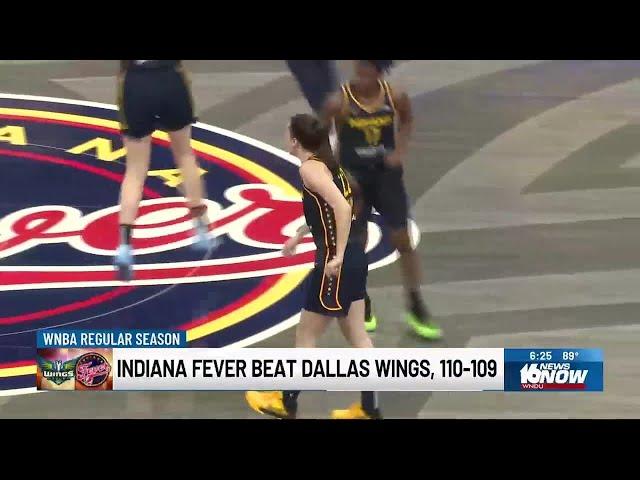 Indiana Fever defeat Dallas Wings 110-109 in home finale