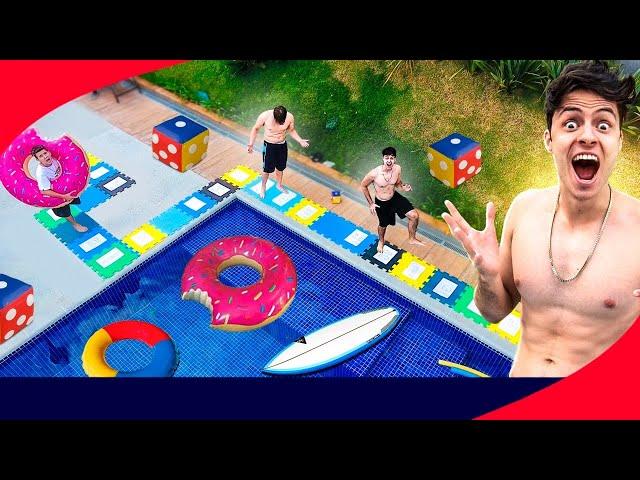 JOGO DE TABULEIRO GIGANTE NA PISCINA - Desafio