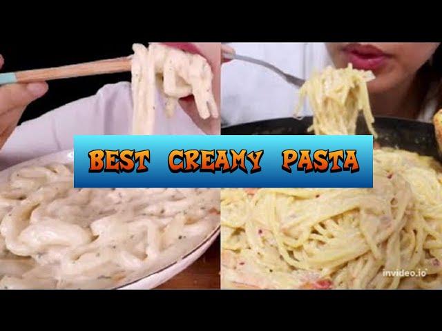 Best SATISFYING creamy pasta compilation  | ASMR MUKBANG COMPILATION | GOOD FOOD ASMR