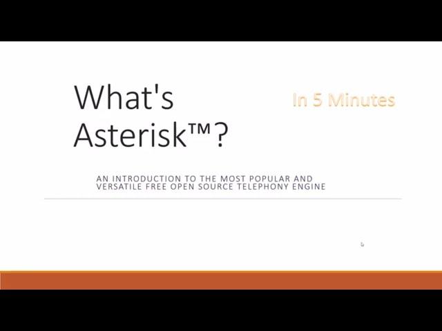 Asterisk PBX in 5 minutes