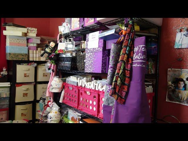 Take a Walk Through my Craft Room...in the Middle of Reorganizing! Get Your Smelling Salts Ready!