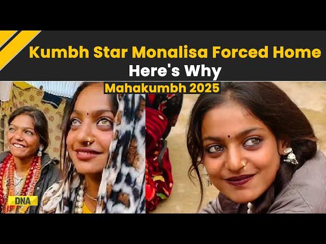 Mahakumbh 2025: Kumbh Mela Viral Sensation Monalisa Sent Home By Father After Crowd Harassment