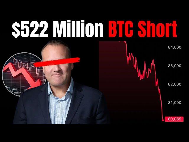 URGENT: BITCOIN WHALE INCREASED SHORT TO $522 MILLION!!!