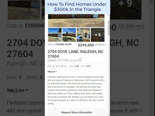 Find Your Dream Home: Raleigh, NC Homes for Sale Under $300k | Five County Specialists