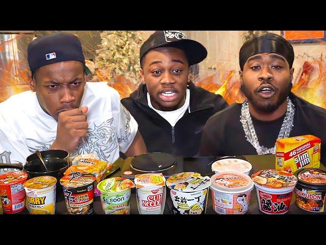 EXTREMELY SPICY NOODLE CHALLENGE With Dezz & Punga ️!