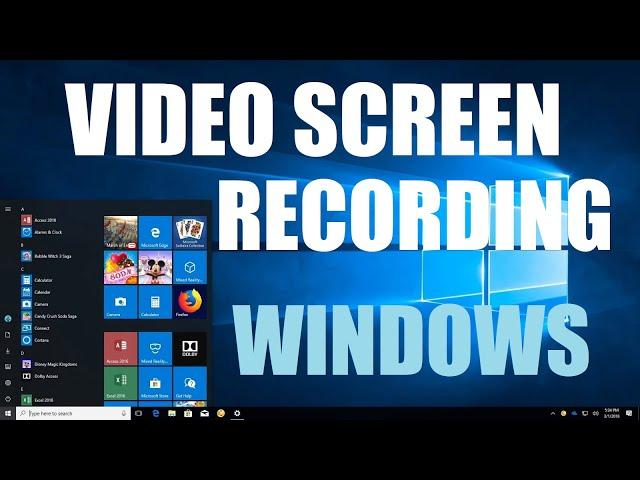 How to use a computer video screen recorder in Windows