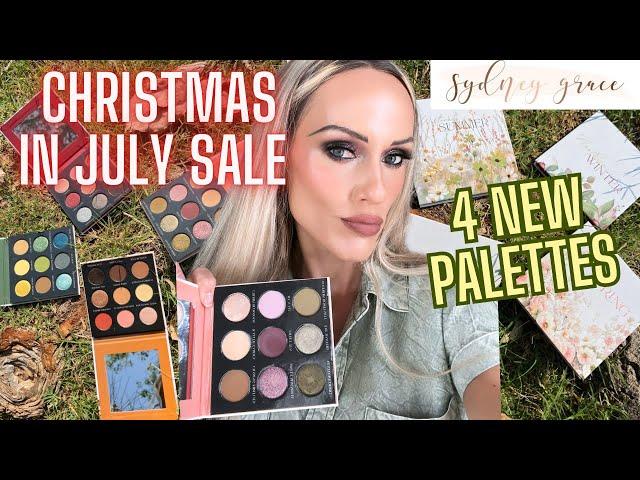 SYDNEY GRACE COSMETICS CHRISTMAS IN JULY SALE DETAILS + 4 NEW EYESHADOW PALETTES