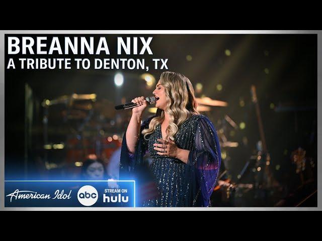 Breanna Nix Honors Denton, TX With “The Climb” | American Idol Finale
