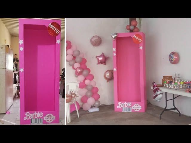 cómo hacer caja de Barbie para decoración