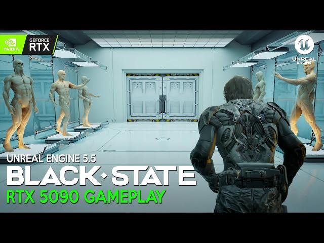 BLACK STATE First RTX 5090 Gameplay | BRUTAL REALISTIC Game like Metal Gear Solid in Unreal Engine 5