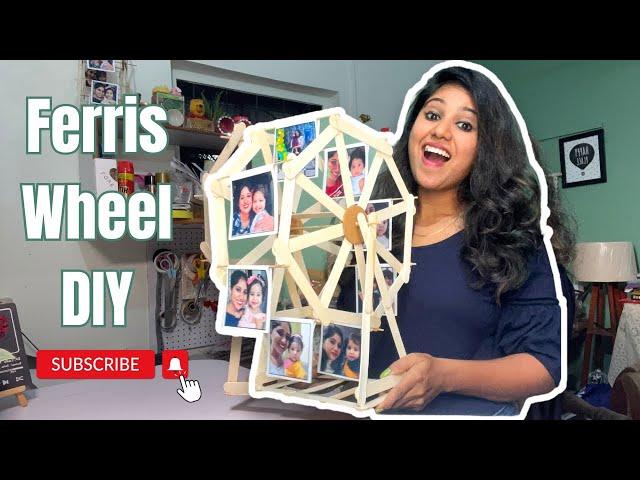 DIY Popsicle Stick Ferris Wheel Tutorial - Fun Craft Project!