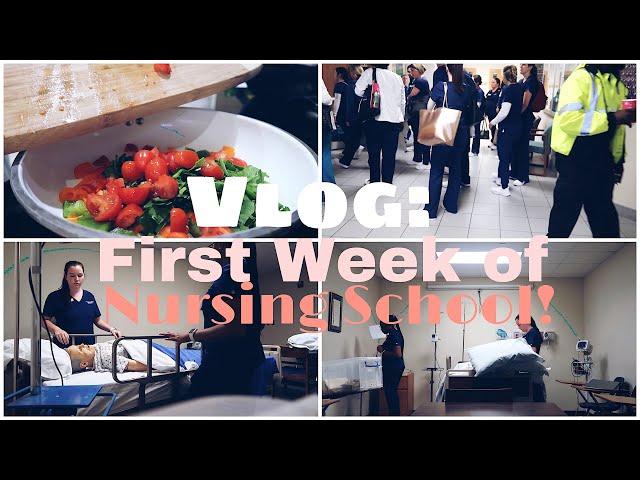 NURSING SCHOOL VLOG | MY FIRST WEEK OF NURSING SCHOOL!