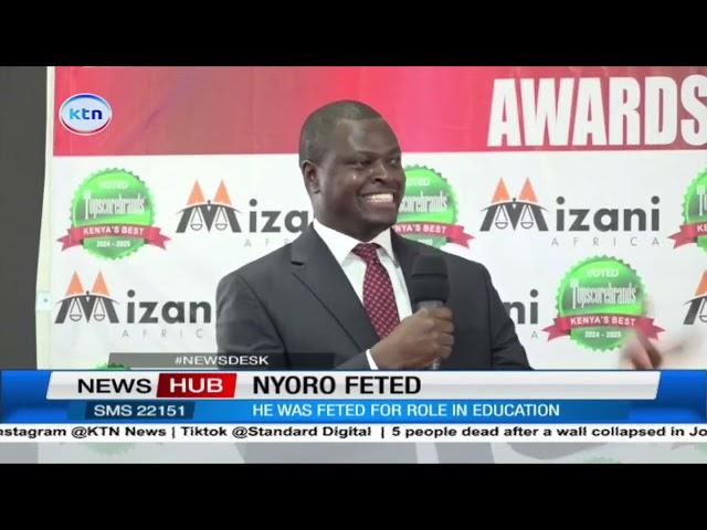 Kiharu MP Ndindi Nyoro honoured with Mizani Africa Award