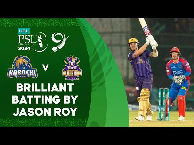 Brilliant Batting By Jason Roy | Karachi Kings vs Quetta Gladiators | Match 16 | HBL PSL 9 | M1Z2U