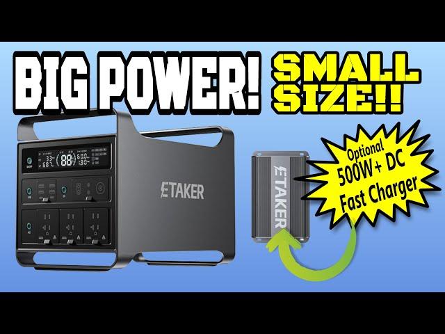 ETaker M2000: MAXIMUM Power | MINIMUM Size!  PLUS an AFFORDABLE DC Fast Charger Option