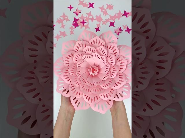 Paper Flower Tutorial, Easter Decor, Paper Flower Backdrop, SVG Template, Floral Flair Studio