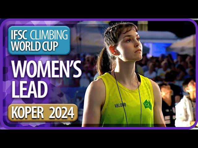 IFSC Lead Finals | Koper | Women's | 2024