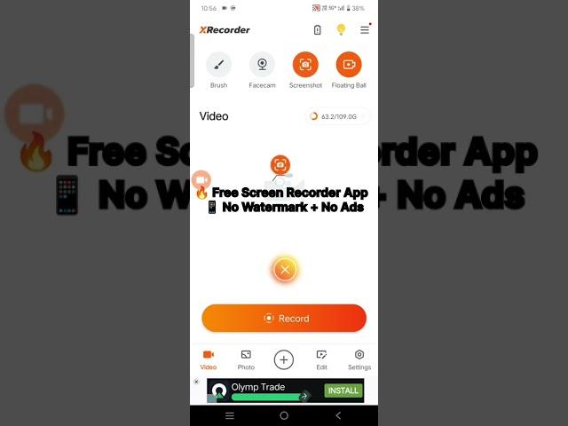  Free Screen Recorder | XRecorder | Tapak Tech #shorts