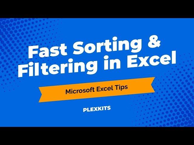 How to Easily Sort and Filter Data in Excel (2019)