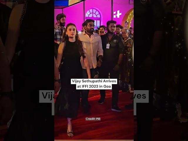 Vijay Sethupathi Arrives at IFFI 2023 in Goa #VijaySethupathi #Bollywood