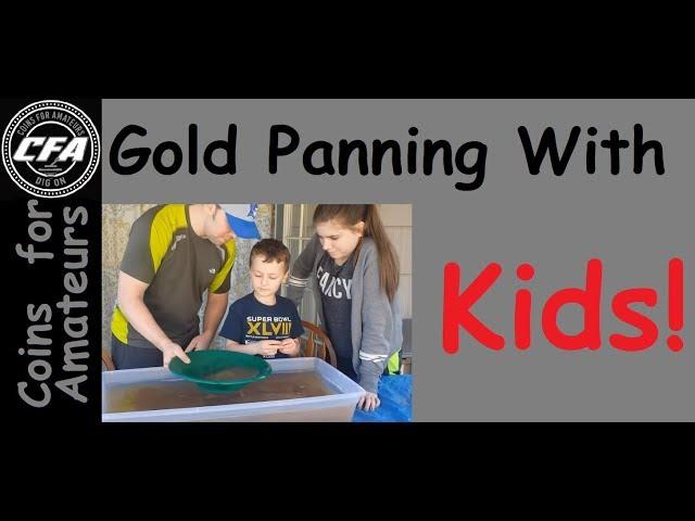 Gold Panning with kids YouTube | Learning to pan for gold | Cheap & Profitable Family fun Outdoors