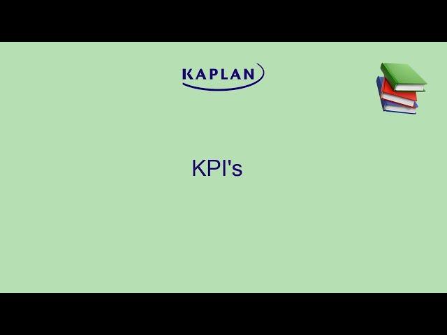 Study Tip - KPI's