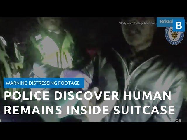 Moment UK police find human remains in a suitcase in harrowing footage - True Crime