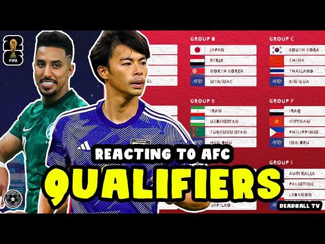 ASIA 2026 WORLD CUP QUALIFYING GROUPS REACTION