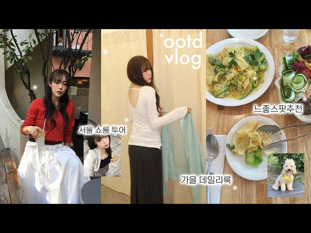 가을 ootd vlog | 성수 쇼룸투어 | 아이폰se 후기 | 가을데일리룩 | 서울맛집 추천 | 한강공원 | 마조네 | 썸웨어버터 | 아비에무아 | 일상브이로그 |