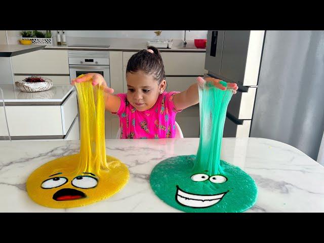 Amira and mom are playing with slimes | fun game with mom