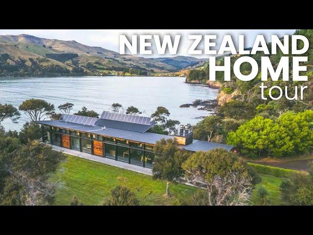 Award Winning New Zealand Home with Private Beach | Off Grid Luxury Airbnb House Tour | Ep 13