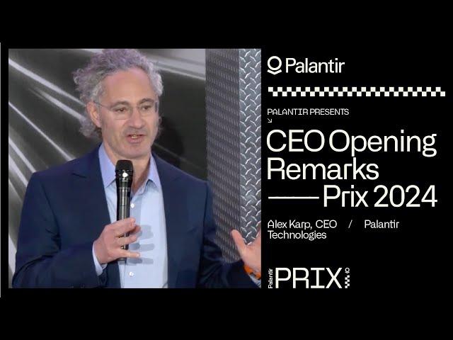 Palantir CEO Alex Karp Opening Remarks | Prix 2024