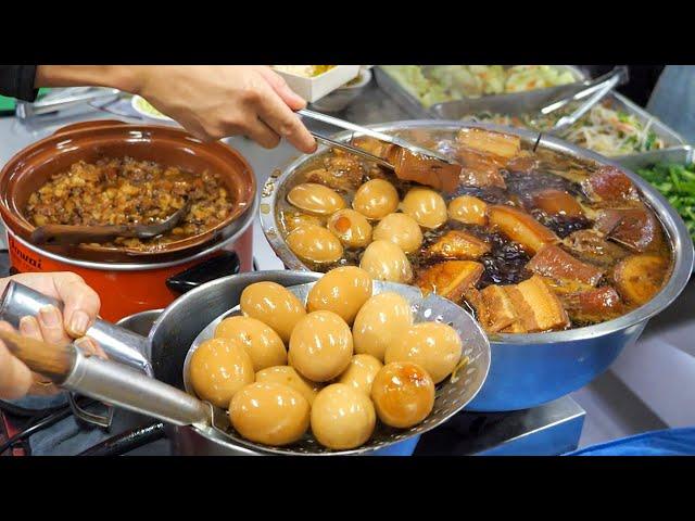 Super delicious! Braised Pork Belly, Braised Pork Rice - Taiwanese Street Food