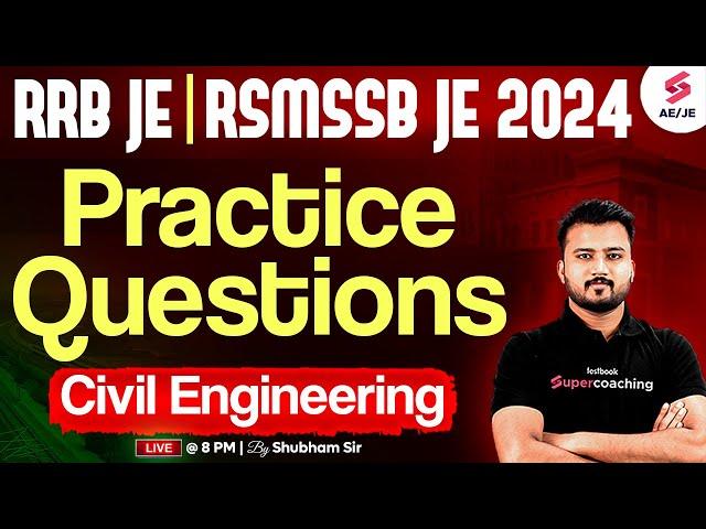 RRB JE CBT 2 Civil Engineering | RRB JE Civil Engineering & RSMSSB JE Civil Classes | Shubham Sir