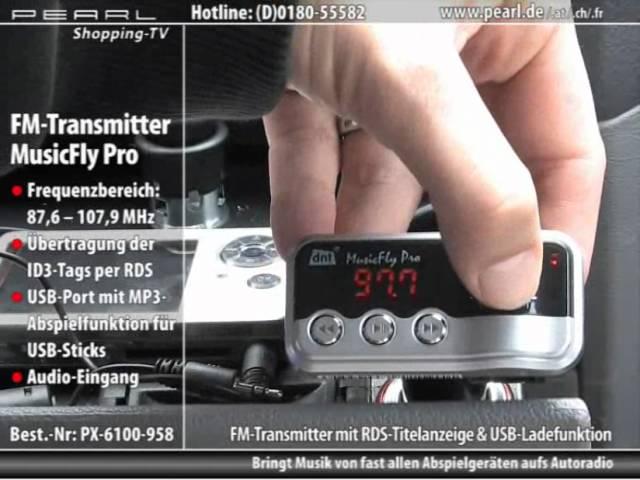 MusicFly Pro FM Transmitter mit RDS-Titelanzeige & USB-Ladefunktion