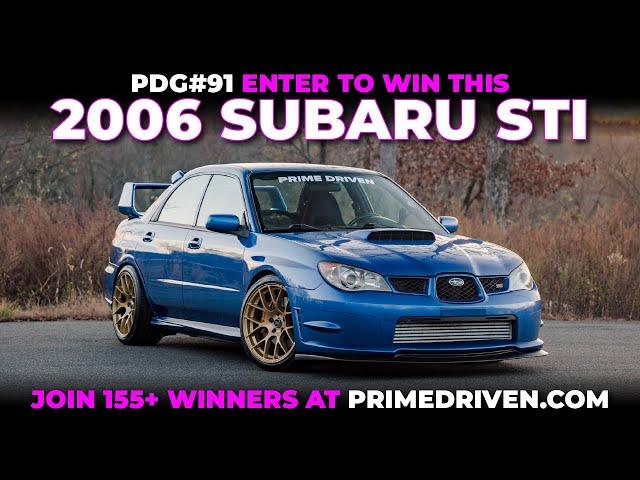 Win This 2006 World Rally Blue and Gold Subaru STI - PDG91 is this Iconic Rally Car!