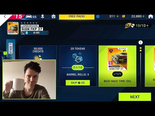 play Asphalt 9 Legends special events Lamborghini Sian FKP 37