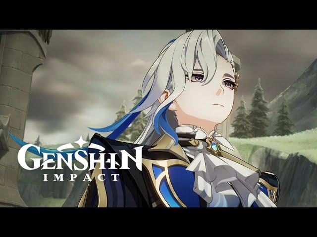 Nuevillette Walking In The Rain Cutscene Animation | Remain Of Past Day Story Quest | Genshin Impact