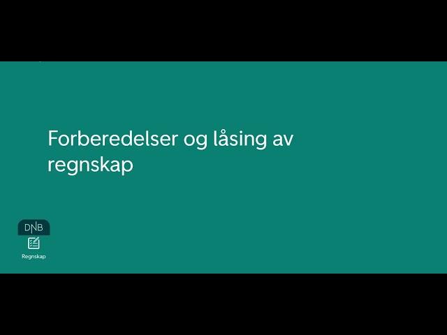 DNB Regnskap - Årsavslutning for AS