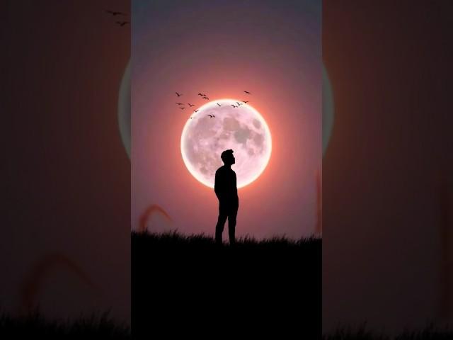 Night Moon  Photography ideas | #shorts #photography #shortsvideo #tutorial #ytshorts