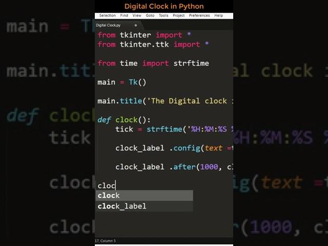 OMG  Can you really make Digital Clock in Python  #shorts