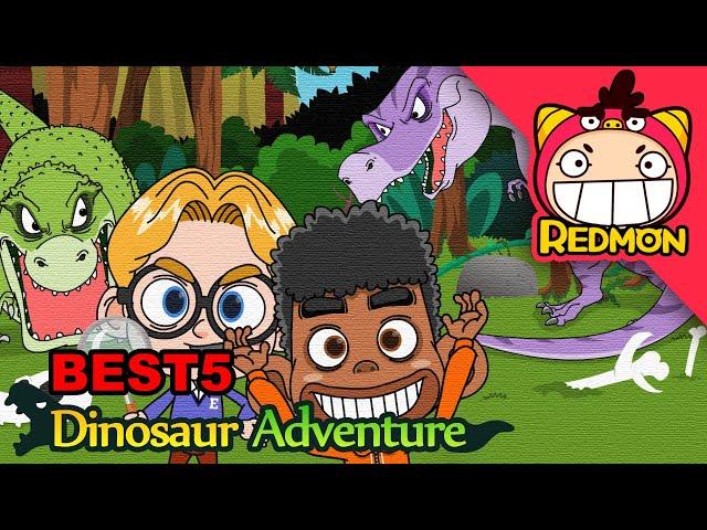 Exploring dinosaurs BEST 5 | Tyrannosaurus | dinisaur stories | REDMON