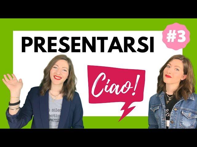 Learn Italian in a few minutes: How to INTRODUCE Yourself in ITALIAN (Dialogue + Explanation) 